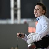 Aurore Favre a décroché son ticket pour le tableau final aux Mondiaux KEYSTONE/EPA ANSA/LUCA ZENNARO